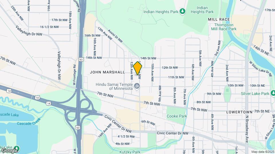 1107 11th Ave NW Map and Location Details