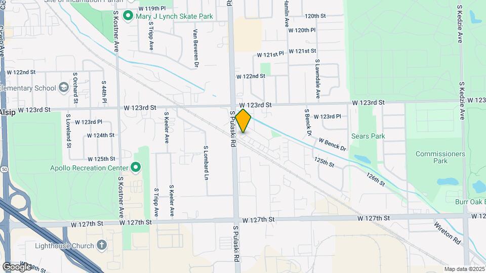 12418 S Harding Ave Mapa y Detalles de la Ubicación