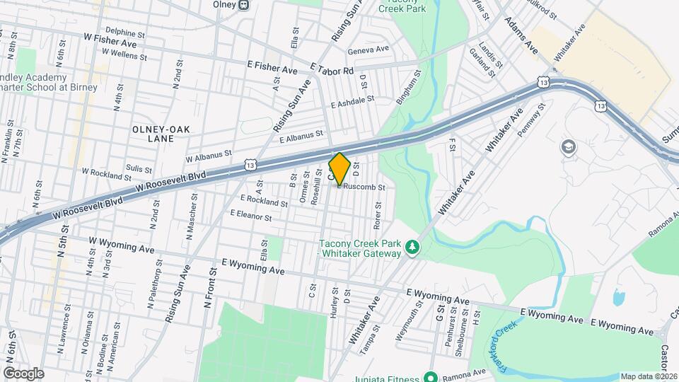 4944 Boudinot St Mapa y Detalles de la Ubicación