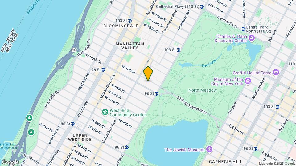 50 West 97th Street Mapa y Detalles de la Ubicación