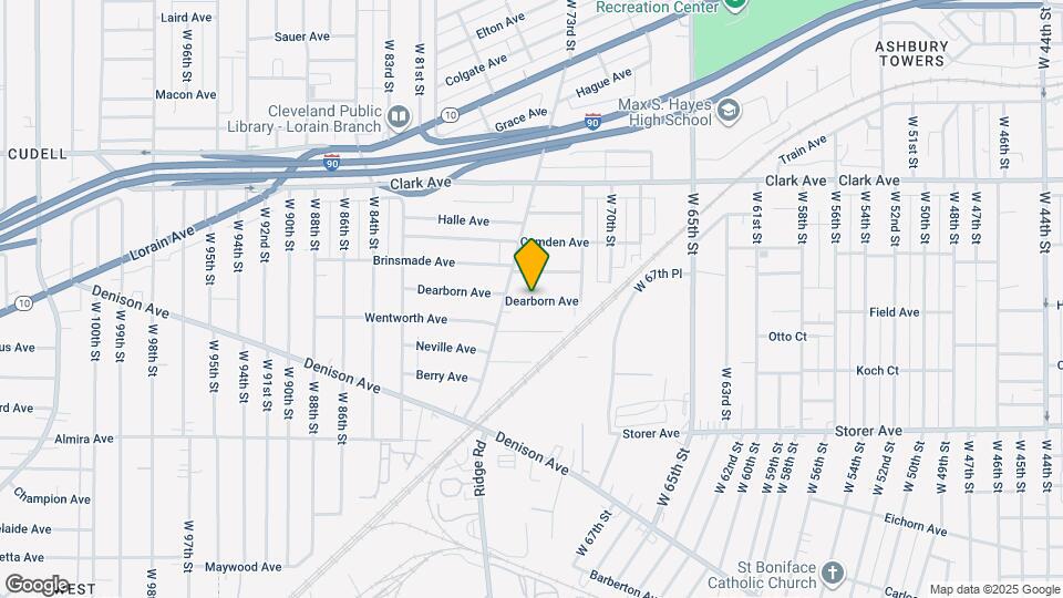 7212 Dearborn Ave Map and Location Details