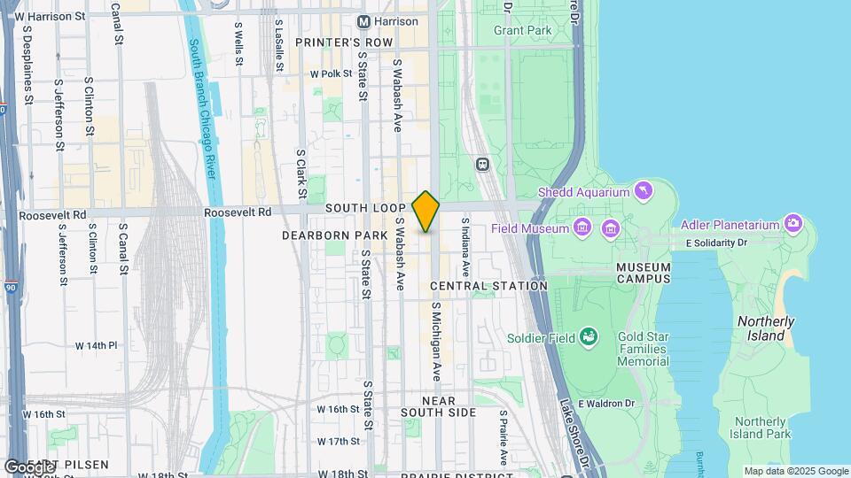 1240 S Michigan Ave Map and Location Details