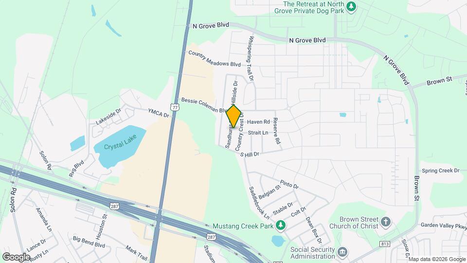 1584 Sandhurst Dr Mapa y Detalles de la Ubicación