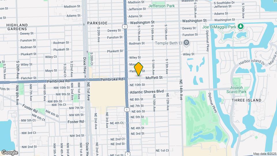 1709 Moffett St Map and Location Details