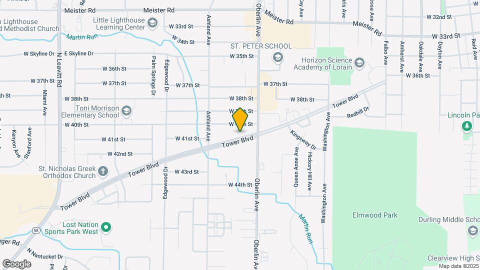 1208 Tower BlVD, Unit 3 Map and Location Details
