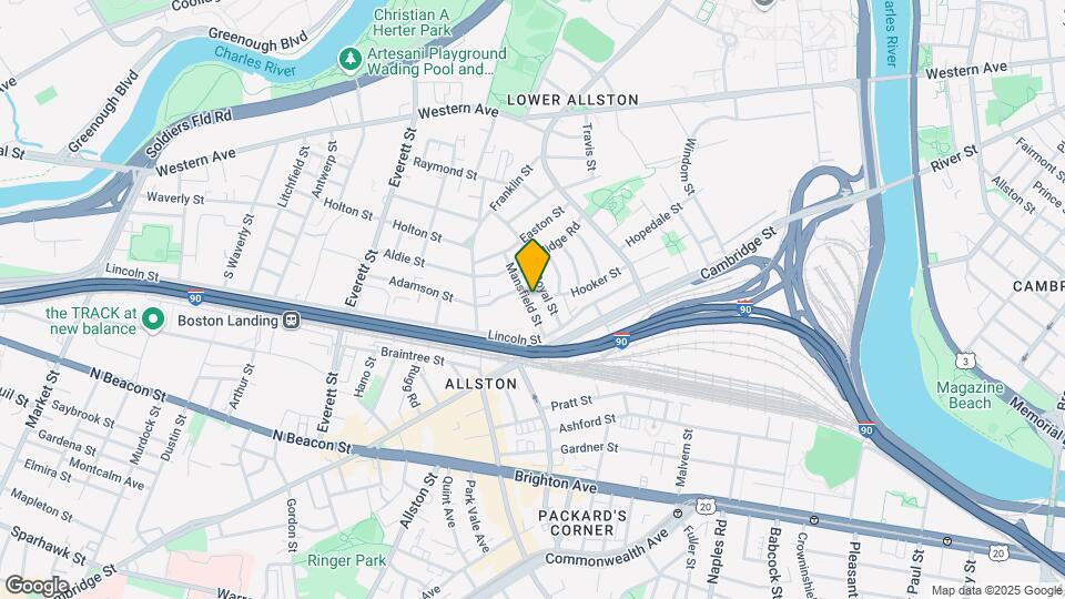 25 Mansfield St, Unit 4 Map and Location Details