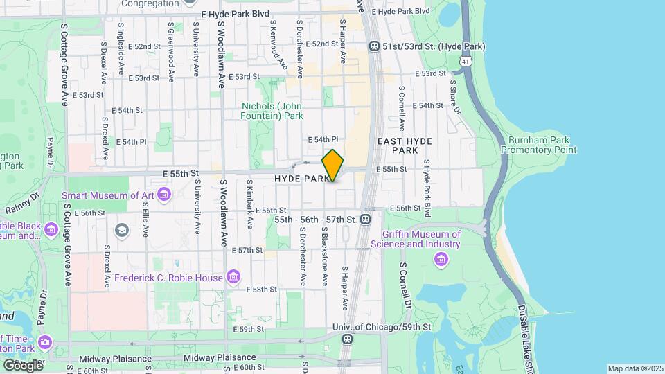 5521-5529 S Blackstone Ave Map and Location Details