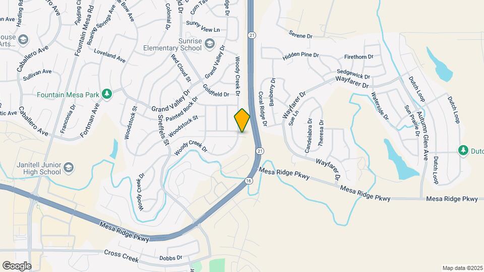 7395 Woody Creek Dr Map and Location Details