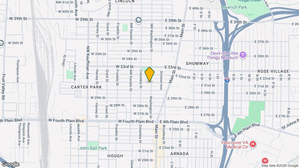 3014 Washington St Map and Location Details