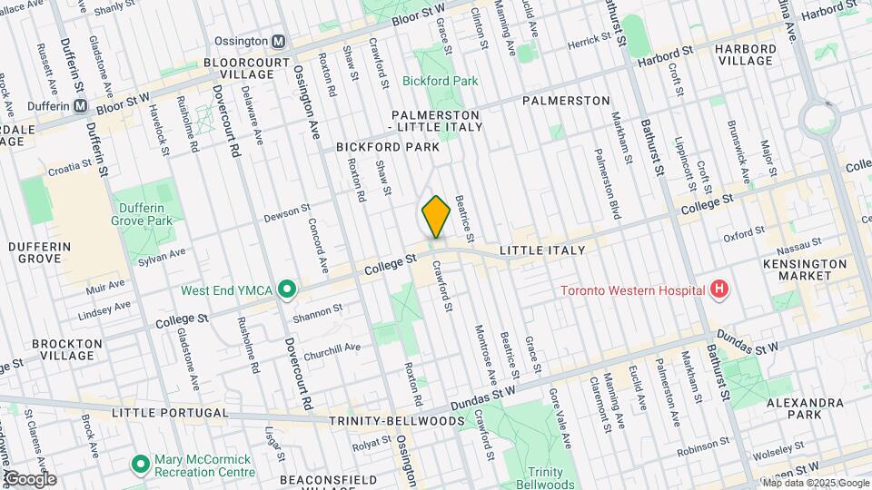 720 College St Map and Location Details