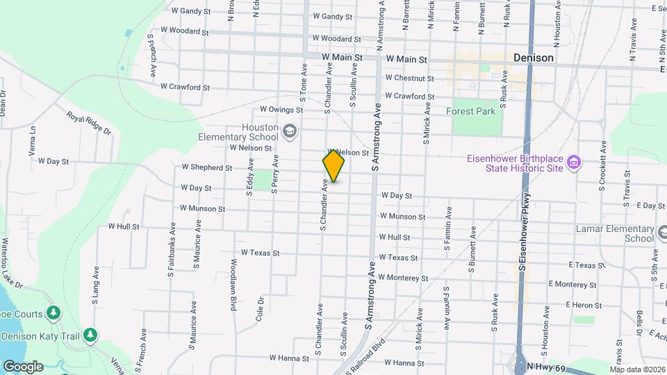 921 W Day St Map and Location Details