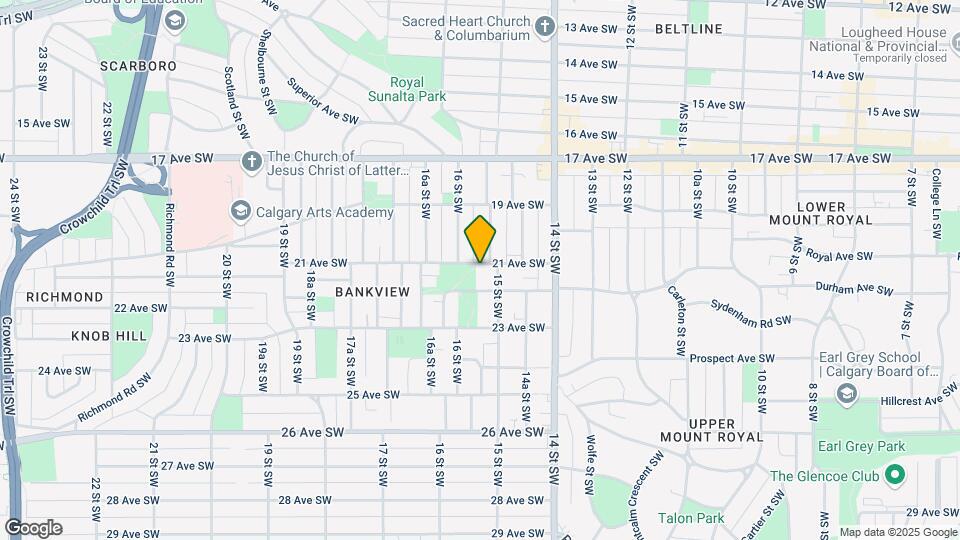 1611 21 Av SW Map and Location Details