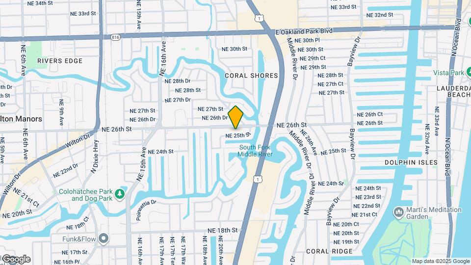 2101 NE 25th St Map and Location Details