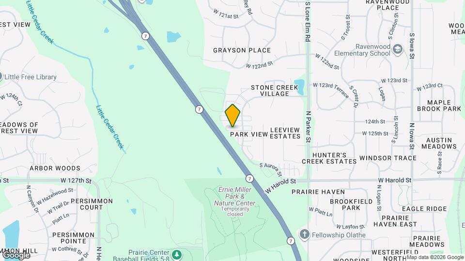 22140 W 125th Terrace Map and Location Details