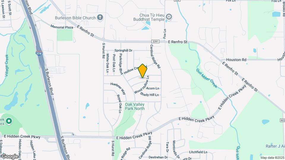 1017 Glen Oak Dr Map and Location Details