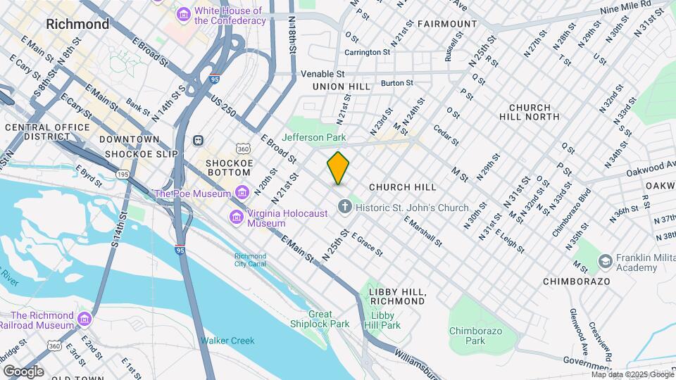 2304 E Broad St Map and Location Details