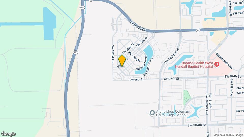 9375 SW 171st Ct Map and Location Details