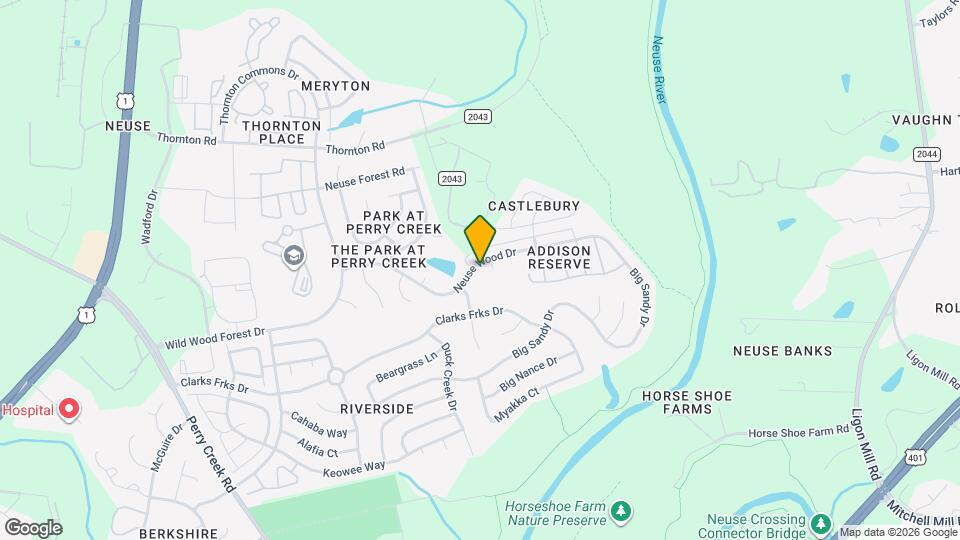 5806 Neuse Wood Dr Map and Location Details