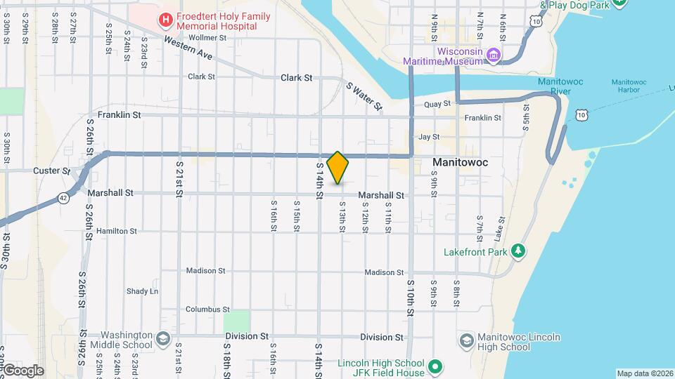 1036 S 13th St Map and Location Details