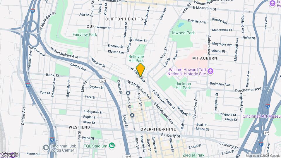 105 W Clifton Ave Map and Location Details