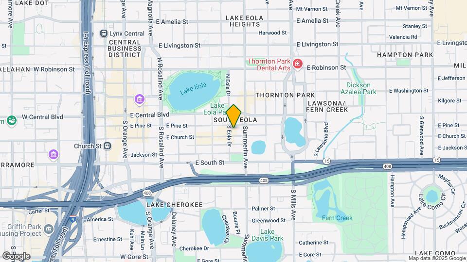 101 S Eola Dr Mapa y Detalles de la Ubicación
