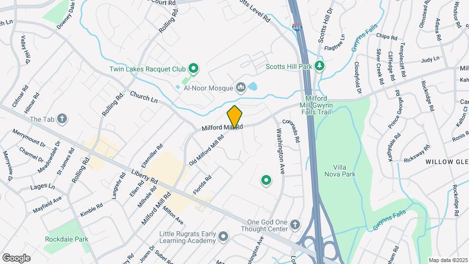 3729 Milford Mill Rd Map and Location Details