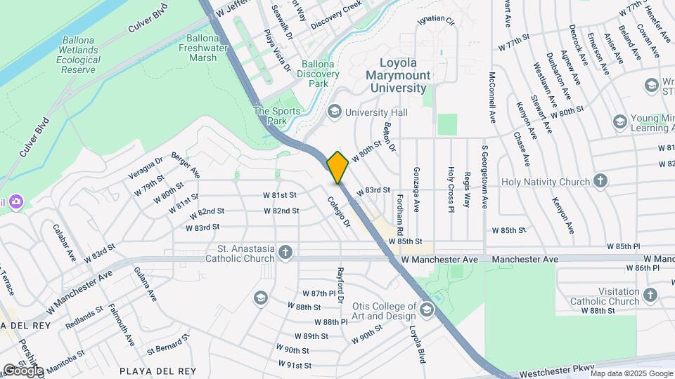 8101 Lincoln Blvd Map and Location Details
