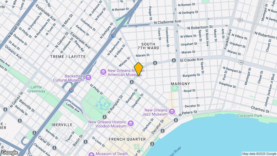 1028 Kerlerec St Mapa y Detalles de la Ubicación