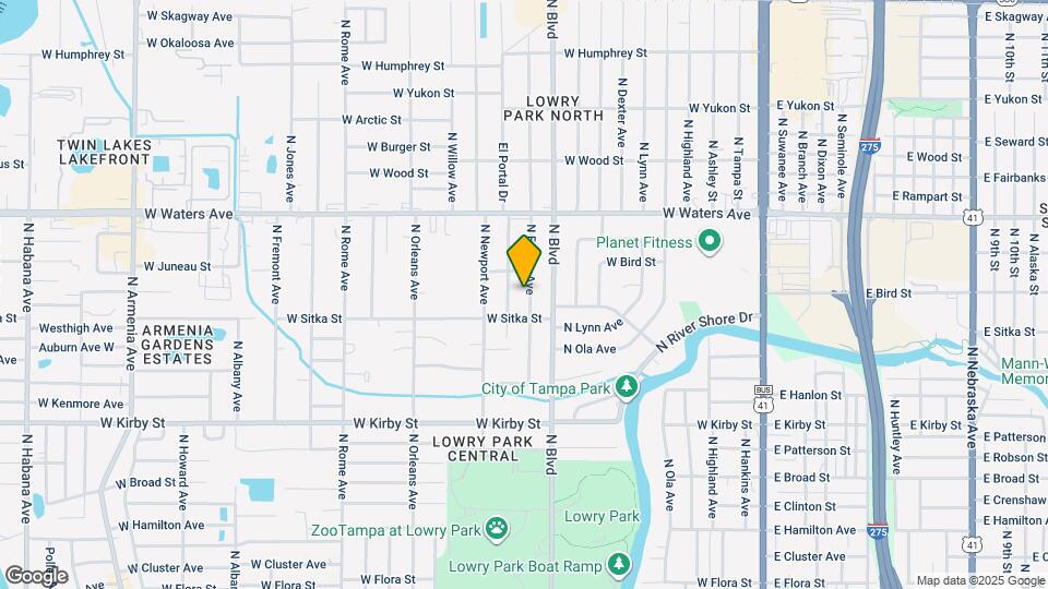 8114 N Edison Ave Map and Location Details