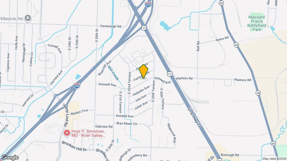 3305 Grinnell Ave Map and Location Details