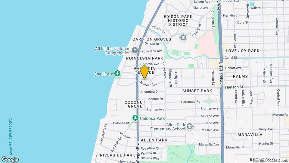 1435 Alcazar Ave Map and Location Details