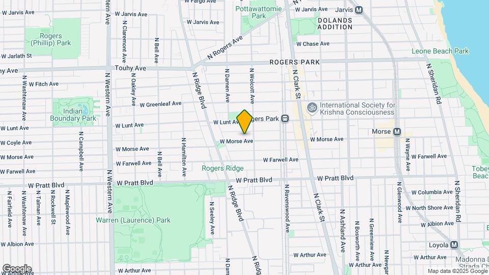 1924 W Morse Ave Map and Location Details