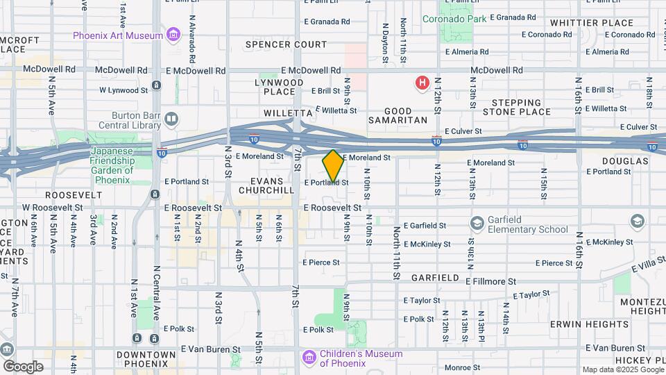 749 E Portland St Map and Location Details