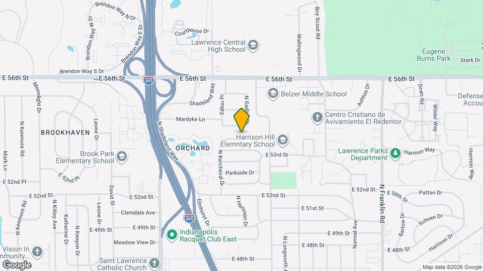 7346 E 54th St Map and Location Details