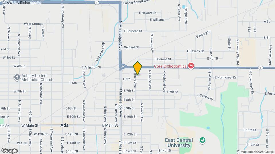 804 E 6th Map and Location Details