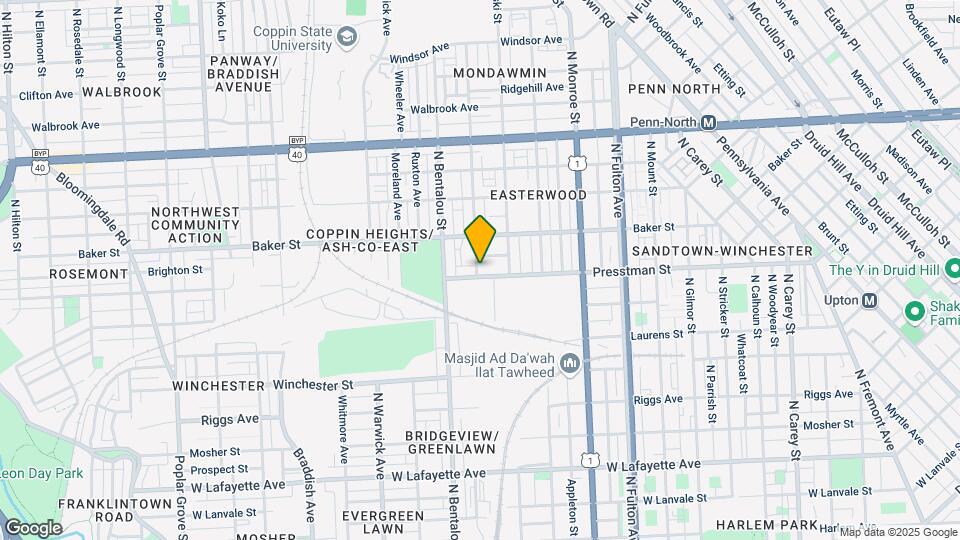 2142 Presstman St-Unit -1 Map and Location Details