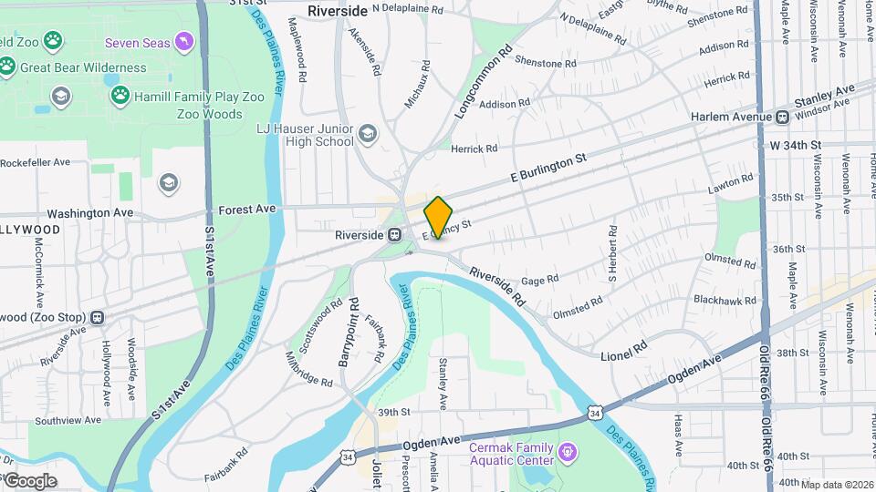 36 Lawton Rd Map and Location Details