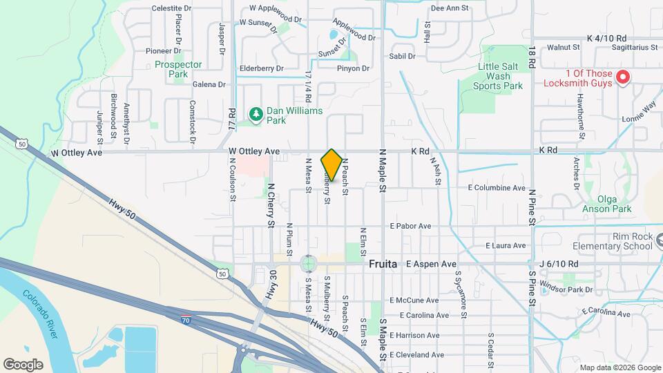 308 N Mulberry St Mapa y Detalles de la Ubicación