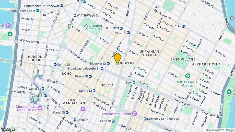 13 Bleecker St Map and Location Details