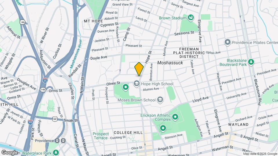 366 Hope St, Unit 2F Map and Location Details