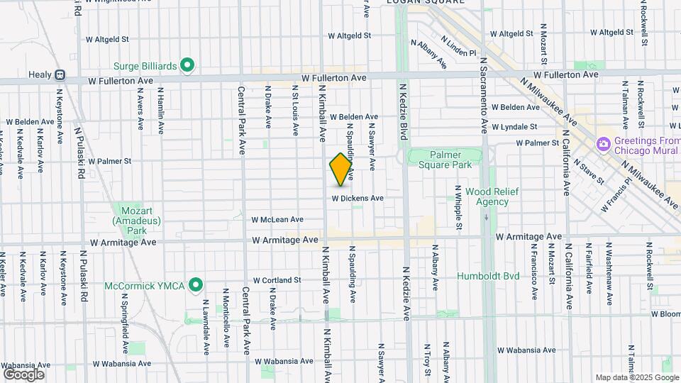 3314 W Dickens Ave Map and Location Details