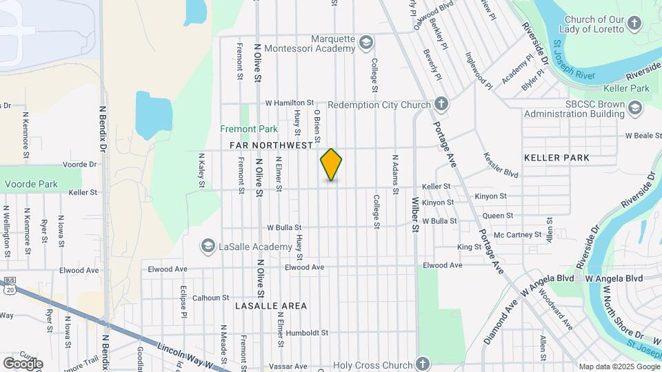 1701 N Johnson St Map and Location Details