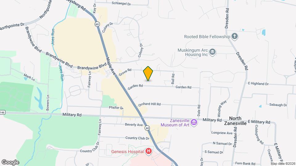 909 Garden Rd Map and Location Details