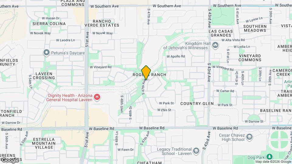 6918 S 46th Ln Map and Location Details