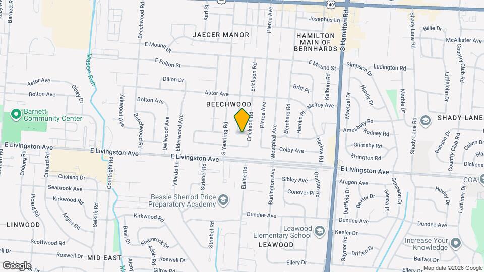 1329 Elaine Rd Map and Location Details