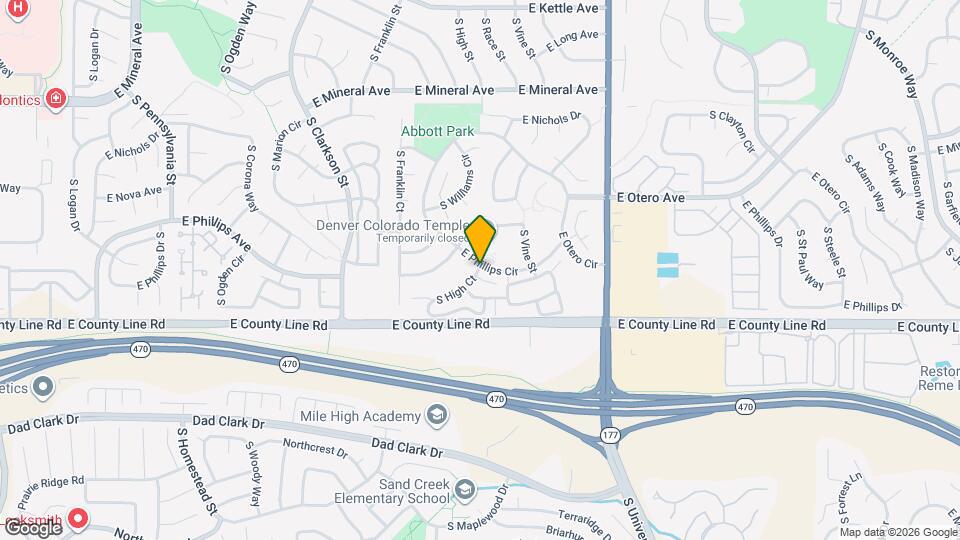 8208 S High Ct Mapa y Detalles de la Ubicación