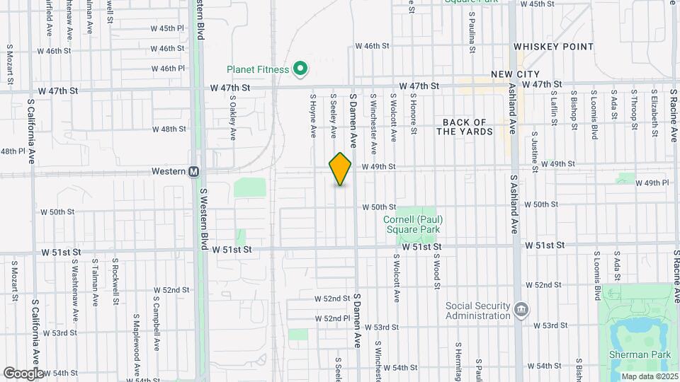 4937 S Seeley Ave Map and Location Details