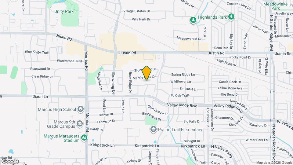 1700 Hidden Brook Trail Map and Location Details