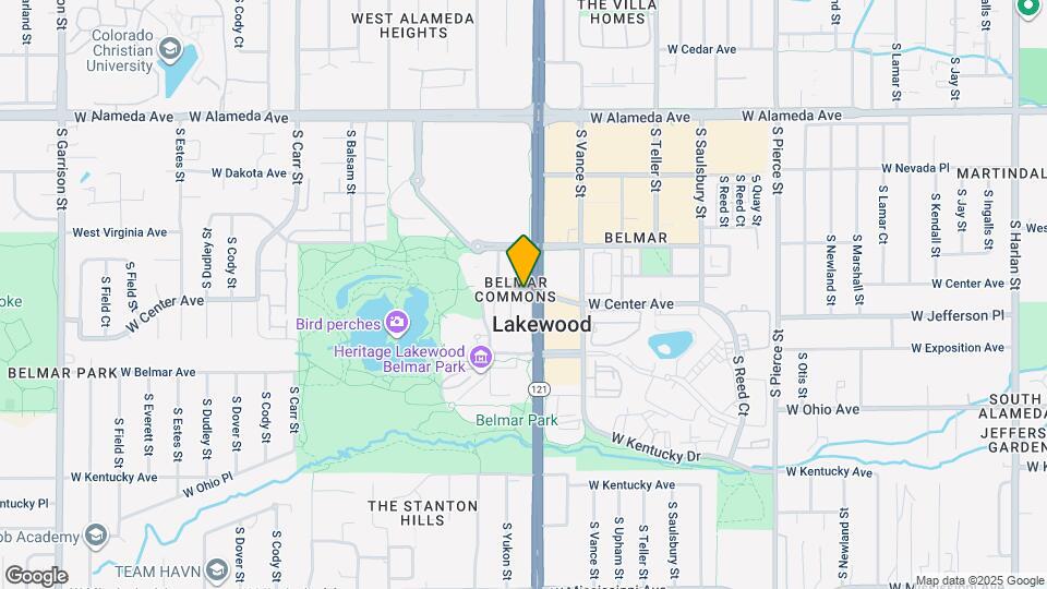 640 S Yarrow St Mapa y Detalles de la Ubicación