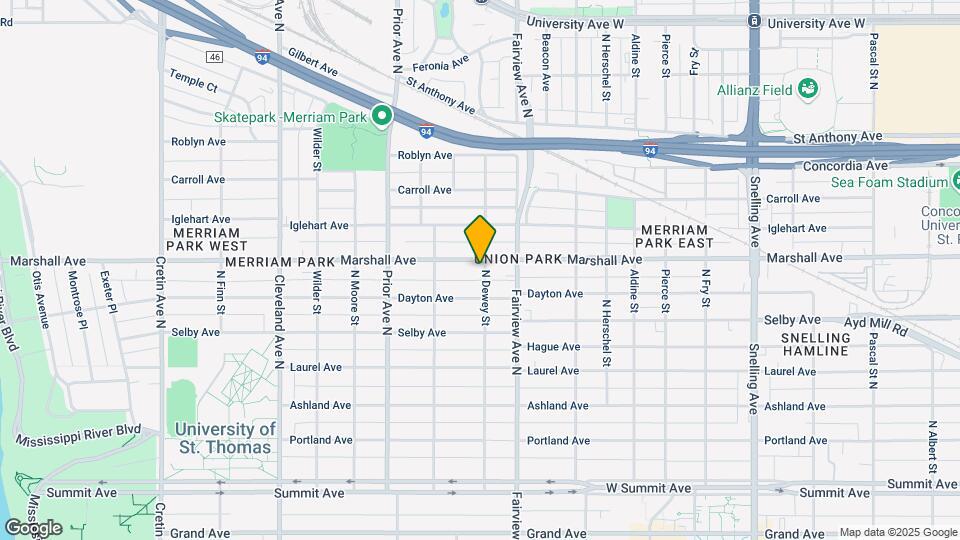 1852 Marshall Ave Mapa y Detalles de la Ubicación